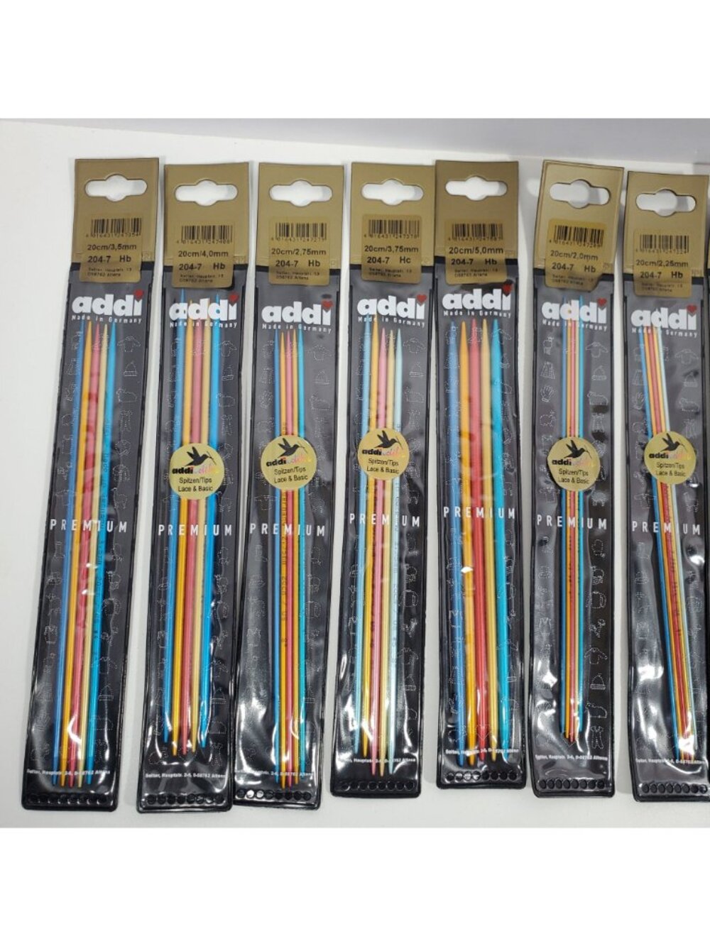 Addi Premium Colibri Double Pointed Knitting Needles 20cm 23cm Lot 13 Sets - Picture 5 of 13